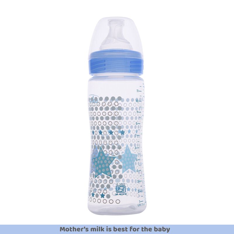Well-Being Feeding Bottle (330ml, Fast) (Blue) image number 2